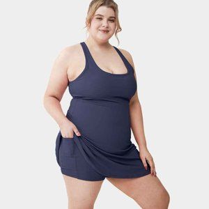 Halara Cloudful™ Air Fabric Racerback Cut Out Side Pocket 2-in-1 Dress Plus Size